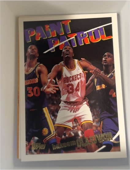 1994-95 Topps #102 Hakeem Olajuwon Paint Patrol — front