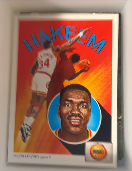 1991-92 Upper Deck #92 Hakeem Olajuwon Houston Rockets — front