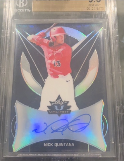 2019 Leaf Valiant #BA-NQ1 Nick Quintana — front