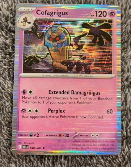2025 Pokémon TCG Scarlet & Violet White Flare #040 Cofagrigus — front