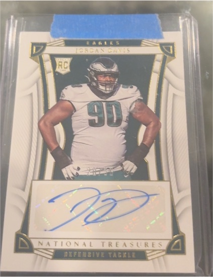 2022 Panini National Treasures #105 Jordan Davis Rookie Card — front