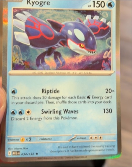 2014 Pokémon ME01: Mega Evolution #034 Kyogre — front