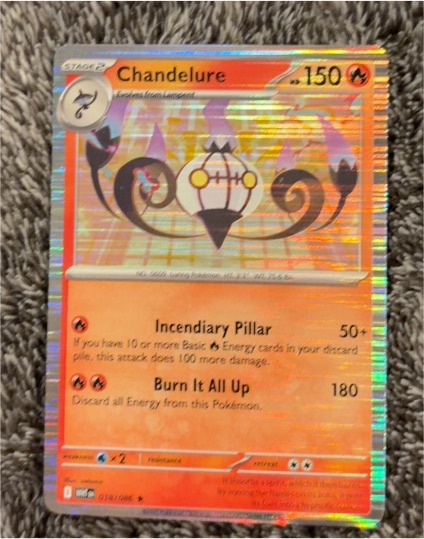 2025 Pokémon Scarlet & Violet #18 Chandelure — front