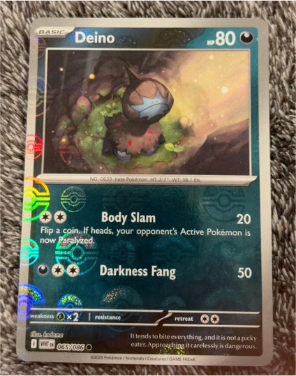 2025 Pokémon SV: White Flare #065 Deino — front