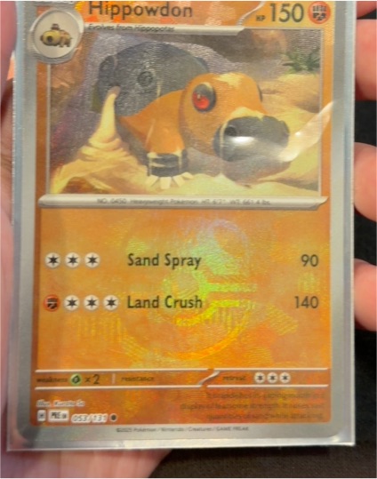 2025 Pokémon Prismatic Evolutions #53 Hippowdon — front