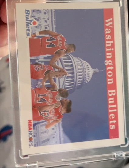 1992-93 Hoops #292 Washington Bullets — front