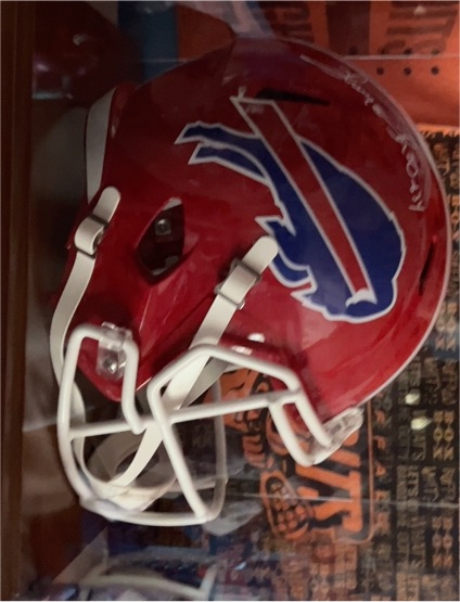 Buffalo Bills Full Size Red Throwback Football Helmet — front