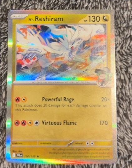 2022 Pokemon SV09: Journey Together #116 N's Reshiram — front