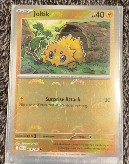 2025 Pokémon SV White Flare #033 Joltik — front