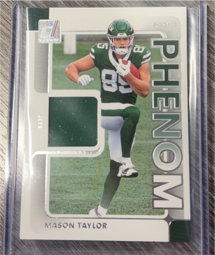 2025 Panini Donruss Rookie Phenom Jerseys #RPJ-MTR Mason Taylor — front