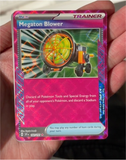 2024 Pokémon TCG SV08: Surging Sparks #182 Megaton Blower — front
