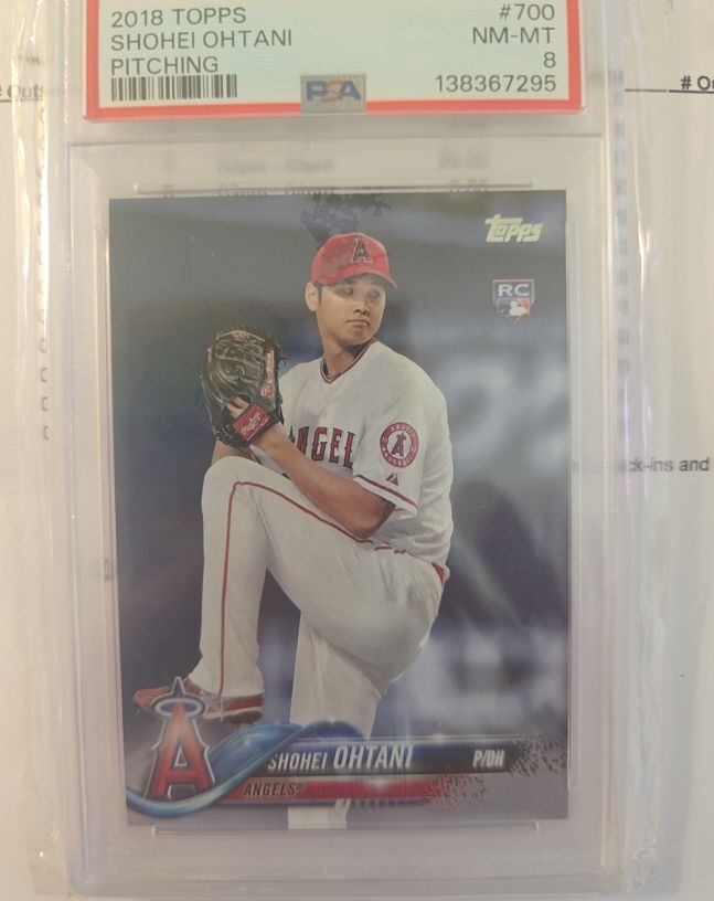 2018 Topps #700 Shohei Ohtani Rookie Pitching — front