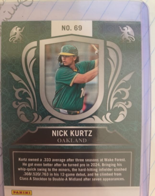 2025 Panini Crusade #69 Nick Kurtz — front
