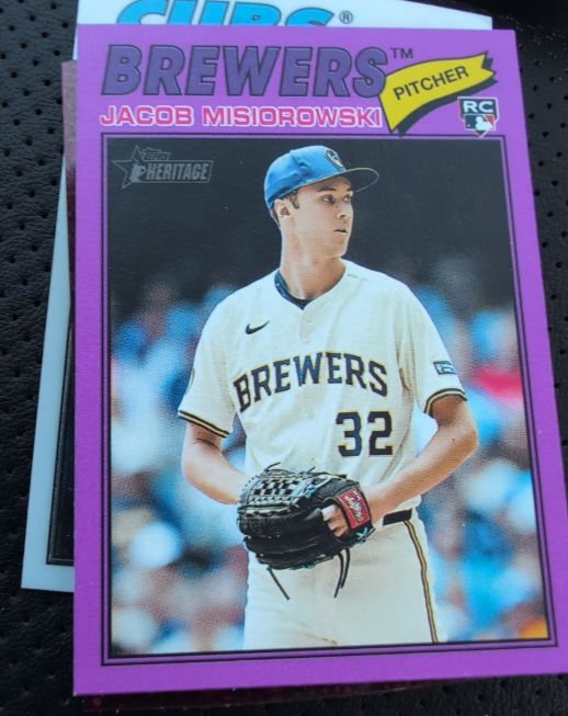 2026 Topps Heritage #144 Jacob Misiorowski — front