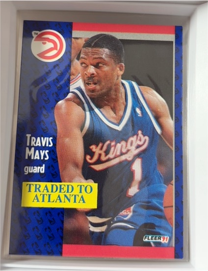 1991-92 Fleer #177 Travis Mays — front
