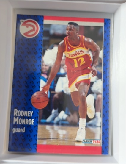 1991-92 Fleer #244 Rodney Monroe — front