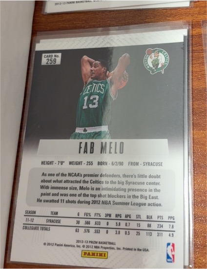 2012-13 Panini Prizm #259 Fab Melo — front