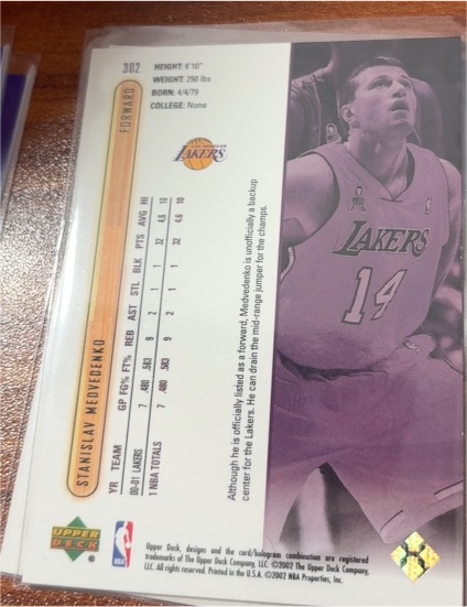 2002 Upper Deck #302 Stanislav Medvedenko — front