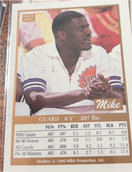 1990 SkyBox #227 Mike McGee — front
