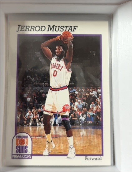 1991-92 Hoops #420 Jerrod Mustaf Phoenix Suns — front