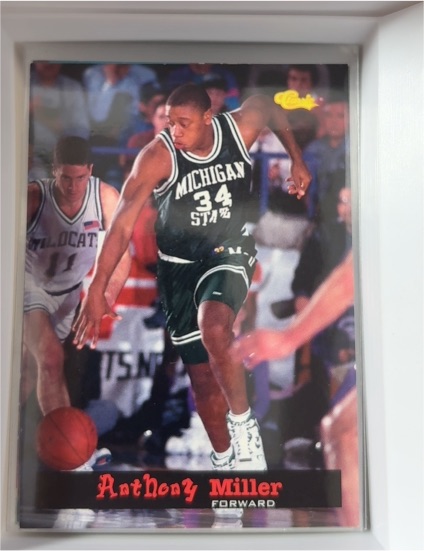 1994 Classic Draft #9 Anthony Miller Michigan State Spartans — front
