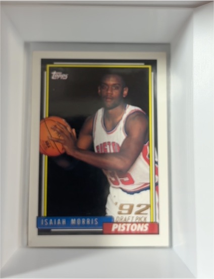 1992 Topps #386 Isaiah Morris Detroit Pistons — front