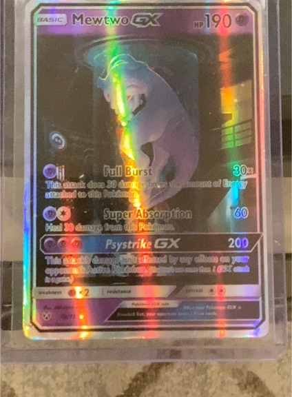 2017 Pokémon Shining Legends #78 Mewtwo GX — front