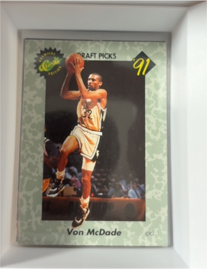 1991 Classic Draft Picks #42 Von McDade — front