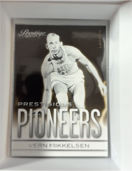 2013-14 Panini Prestige Prestigious Pioneers #12 Vern Mikkelsen — front