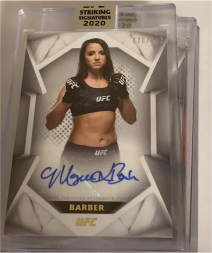2020 Topps UFC Striking Signatures #STS-MB Maycee Barber — front