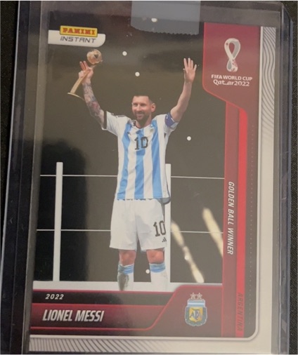 2022 Panini Instant FIFA World Cup Qatar #39 Lionel Messi — front