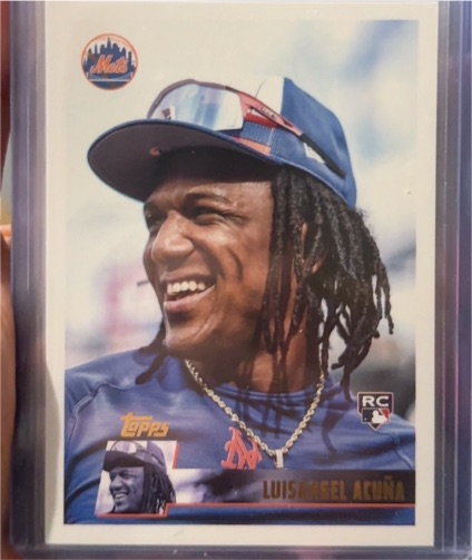 2025 Topps Archives Image Variation SP #183 Luisangel Acuna RC — front
