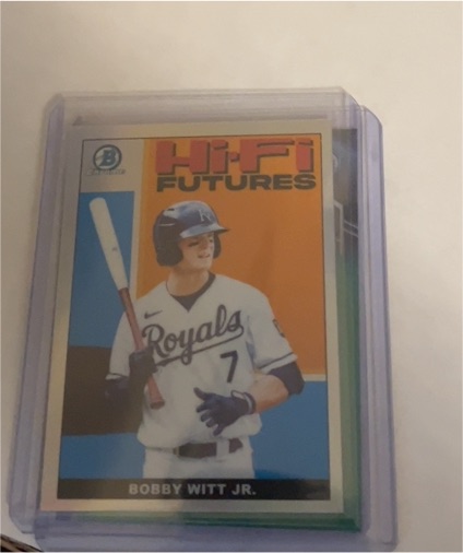 2022 Bowman Chrome Hi-Fi Futures #HIFI-5 Bobby Witt Jr. — front