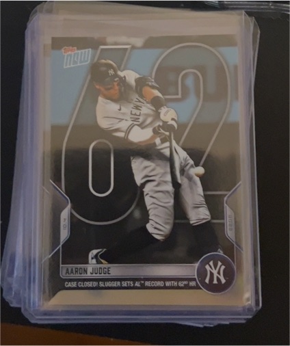 2022 Topps Now #1012 Aaron Judge — front