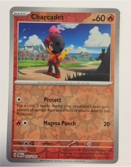 2023 Pokemon SV04: Paradox Rift #025 Charcadet — front