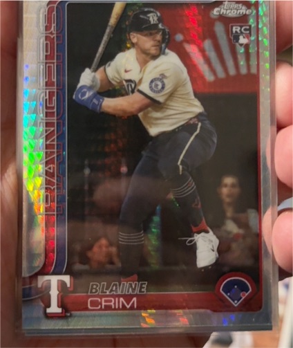 2025 Topps Chrome Update #USC83 Blaine Crim — front