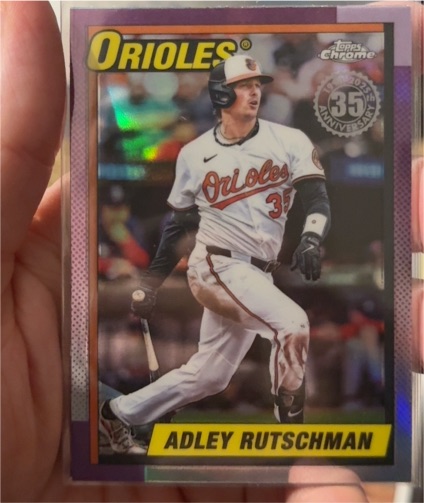 2025 Topps Chrome Update 35th Anniversary #90CU-8 Adley Rutschman — front