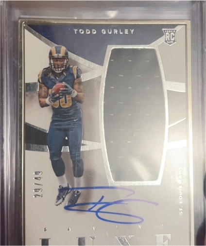 2015 Panini Luxe #29 Todd Gurley Rookie Patch Autograph RC — front