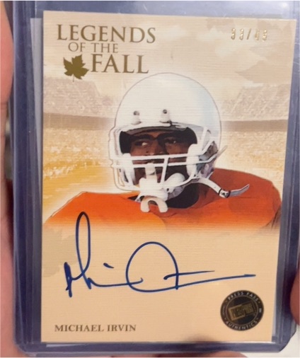 2011 Press Pass Legends Legends of the Fall #LOF-6 Michael Irvin — front