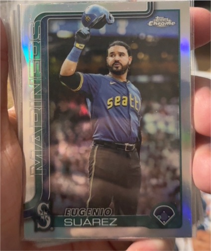 2025 Topps Chrome Update #USC125 Eugenio Suarez — front