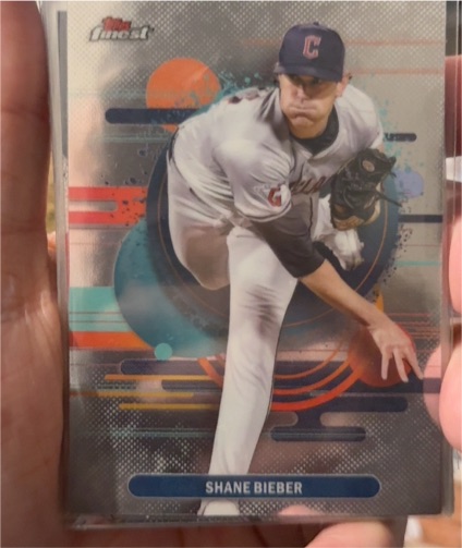 2025 Topps Finest #179 Shane Bieber — front