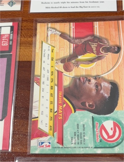 1992-93 SkyBox #376 Travis Mays — front