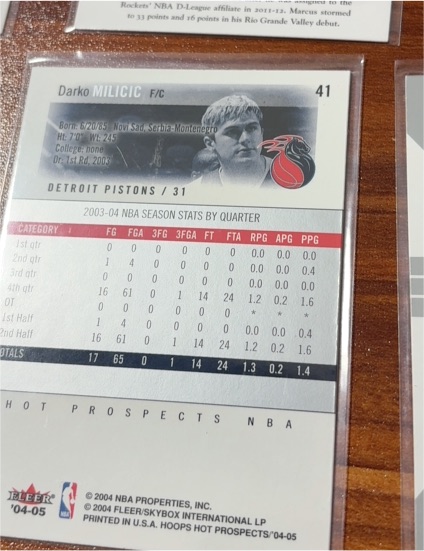 2004-05 Fleer Hoops Hot Prospects #41 Darko Milicic — front