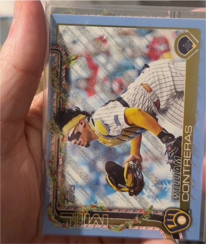 2025 Topps Holiday #H21 William Contreras — front