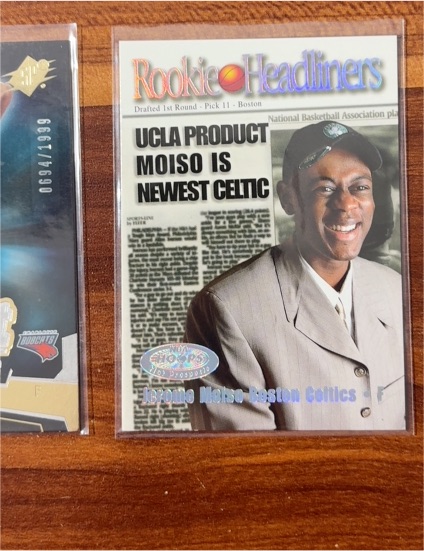 2000-01 NBA Hoops Hot Prospects Rookie Headliners #4 Jerome Moiso — front