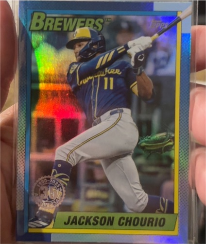 2025 Topps Update #U90-8 Jackson Chourio — front