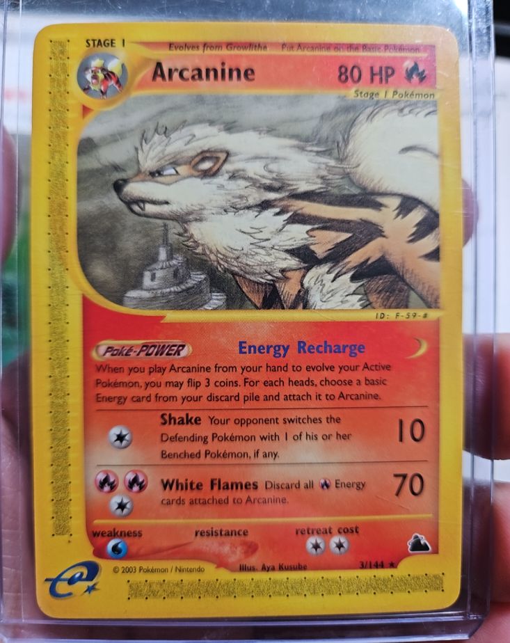 2003 Pokémon Skyridge #3 Arcanine — front