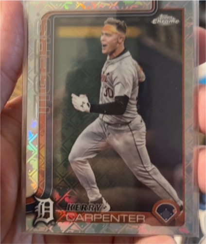 2025 Topps Chrome #299 Kerry Carpenter — front