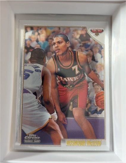 1998-99 Topps Chrome #218 Roshown McLeod Rookie Card — front