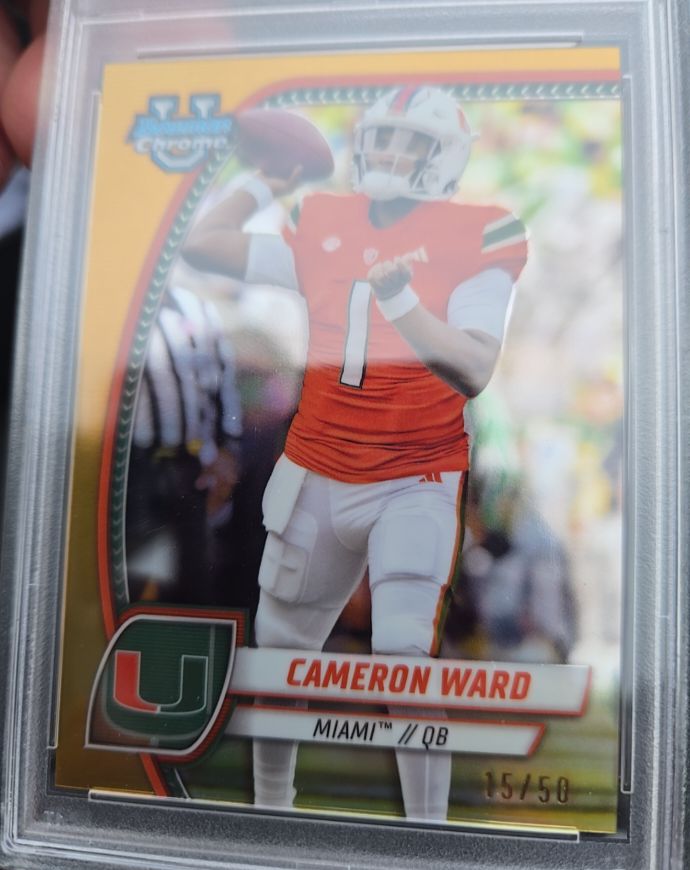 2024 Bowman University Chrome #38 Cameron Ward — front
